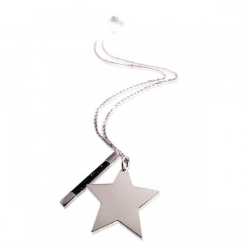 Collier pendentif Etoile avec Barre 