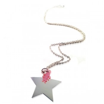 Collier pendentif Etoile Silhouette Nacre fille ou Garçon