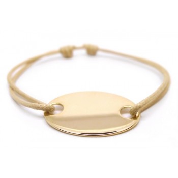 Bracelet gourmette homme plaqué or