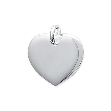 Pendentif Coeur Argent925 Rhodié