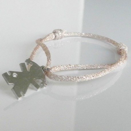 Bracelet personnalisé lien pailleté