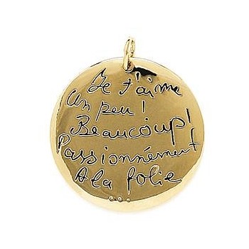 Pendentif Je t'aime...