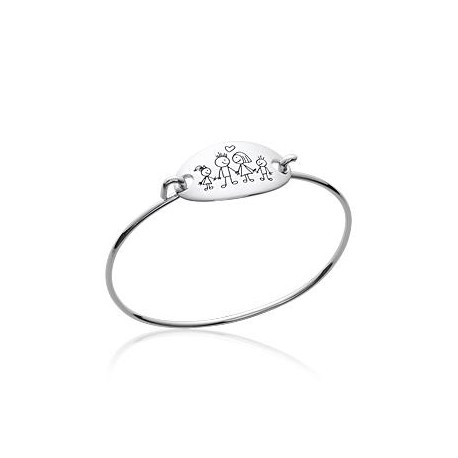 Bracelet Jonc Famille Bracelet Jonc Famille