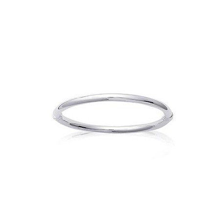 Jonc rond argent925 rhodié