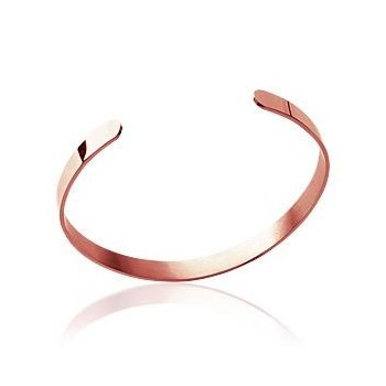 Bracelet jonc acier rose