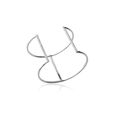 Bracelet jonc argent et OZ Bracelet jonc argent et OZ