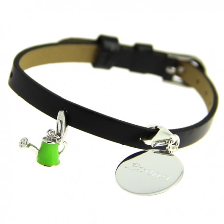 Bracelet cuir médaille titine Bracelet cuir médaille titine