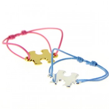 bracelet cordon enfant personnalisé puzzle