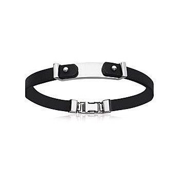Bracelet mi cuir mi acier