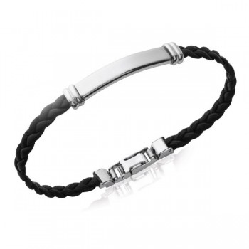 Bracelet acier fin tressé