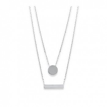 Collier double pastille Argent925