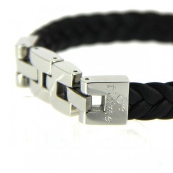 Bracelet homme cuir tressé