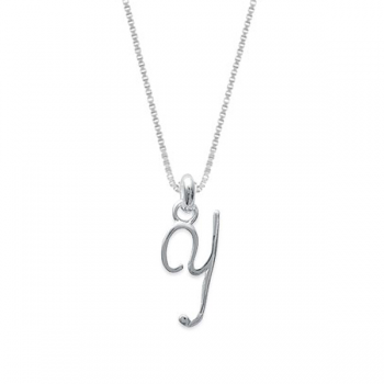 Collier pendentif lettre argent