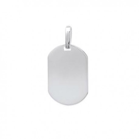 Pendentif personnalisé plaque arrondie Pendentif personnalisé plaque arrondie
