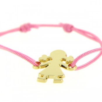 Bracelet enfant plaque en plaque or