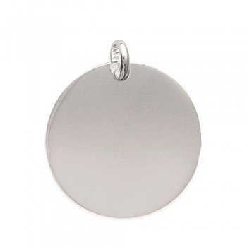 Pendentif Rond Argent925 Rhodié