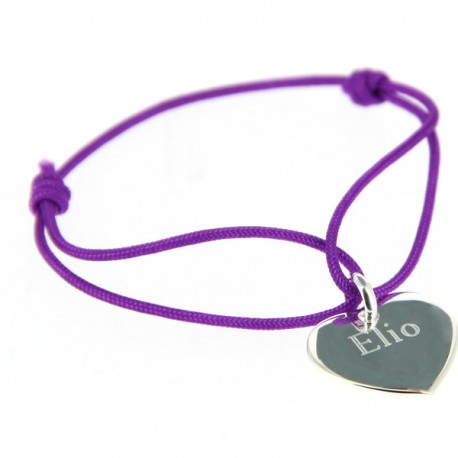Bracelet médaille noeuds coulissants Bracelet médaille noeuds coulissants
