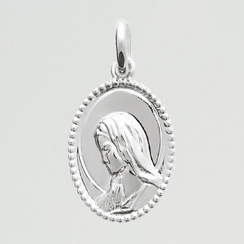 Médaille baptême vierge Marie en argent