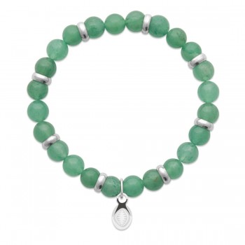 Bracelet pierre quartz vert homme