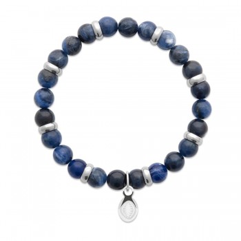 Bracelet jaspe bleu