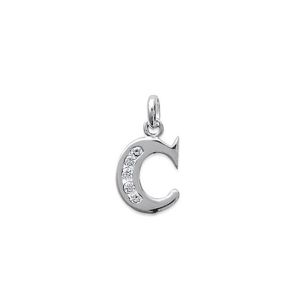 Pendentif Lettre C argent et oz