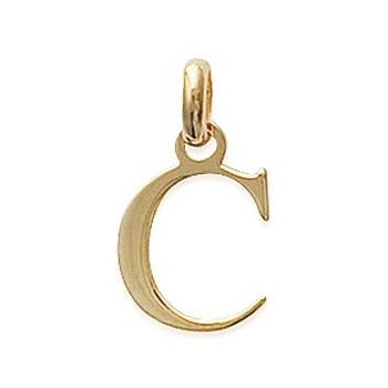 Pendentif Lettre C plaqué or