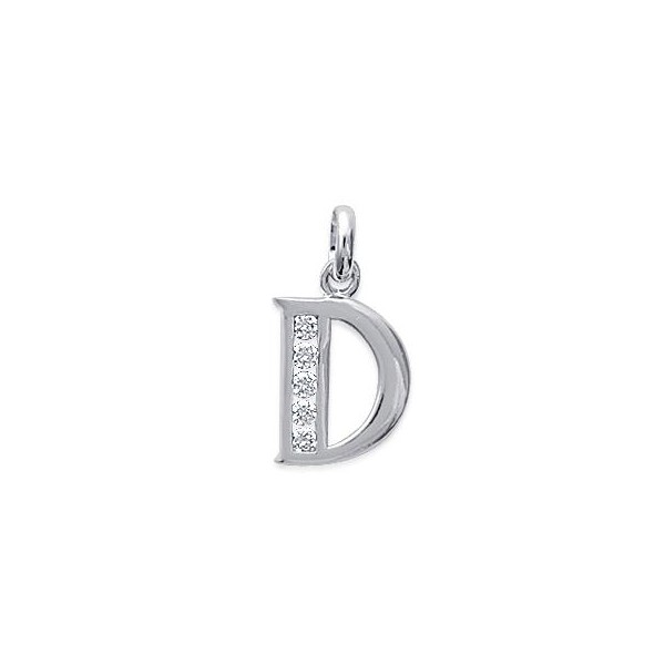 Pendentif Lettre D argent et oz