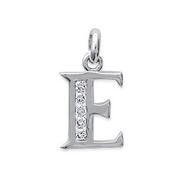 Pendentif Lettre E argent et oz