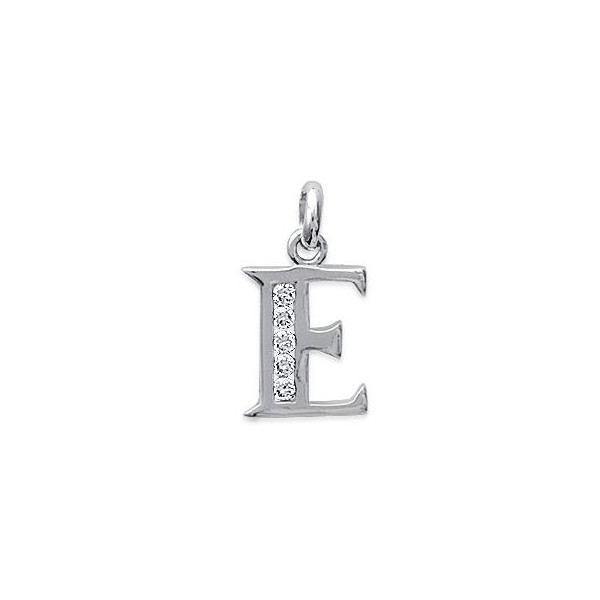 Pendentif Lettre E argent et oz