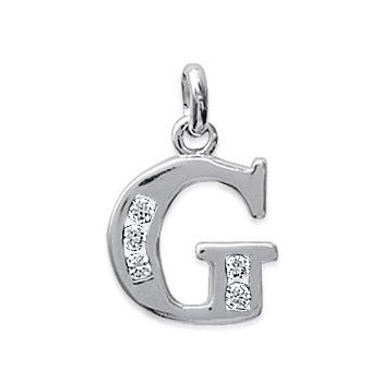 Pendentif Lettre G argent et oz