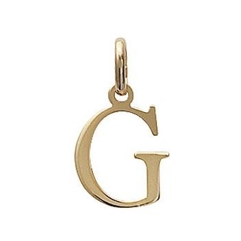 Pendentif Lettre G plaqué or