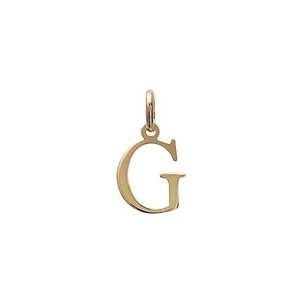 Pendentif Lettre G plaqué or