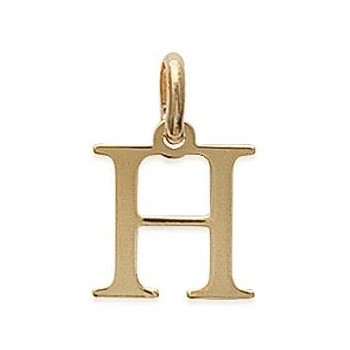 Pendentif Lettre H plaqué or