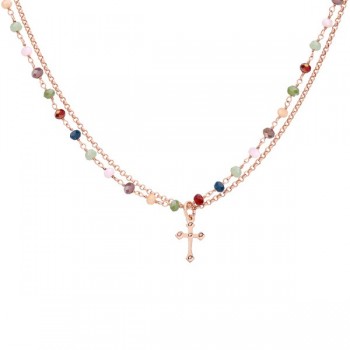 Collier tendance Croix Argent