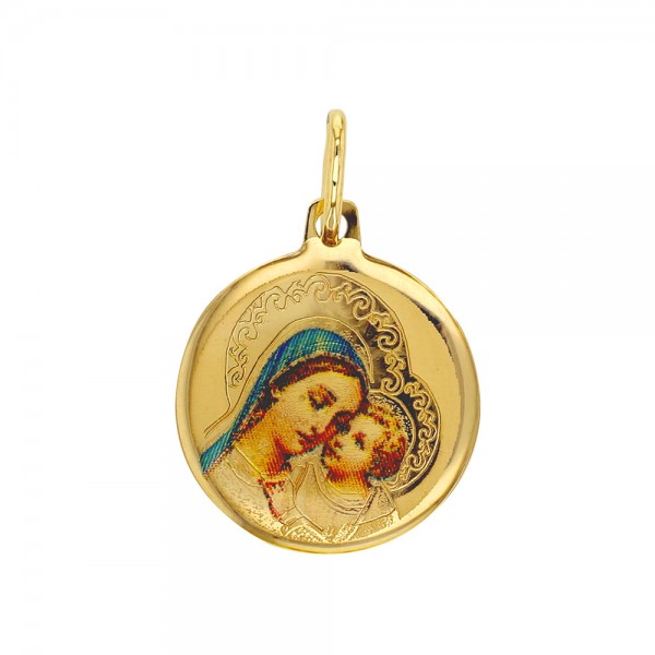 Médaille vierge marie et enfant