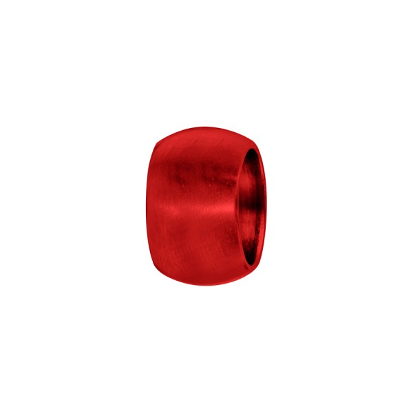 Charms Aluminium Bombé Lisse Rouge