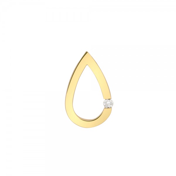 Pendentif goutte Or et diamant 0,03 ct Pendentif goutte Or et diamant 0,03 ct