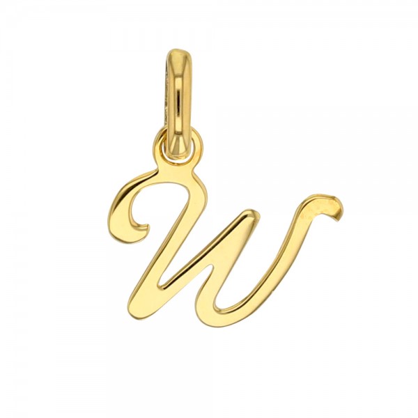 Pendentif Lettre W Or 18 carats Pendentif Lettre W Or 18 carats