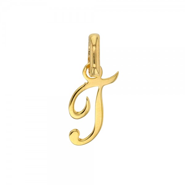 Pendentif Lettre T Or 18 carats