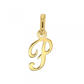 Pendentif Lettre P Or 18 carats