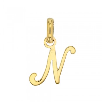 Pendentif Lettre N Or 18 carats