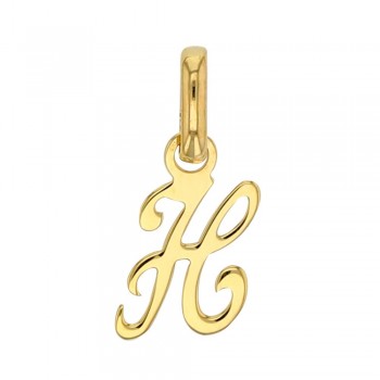 Pendentif Lettre H Or 18 carats