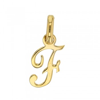 Pendentif Lettre F Or 18 carats