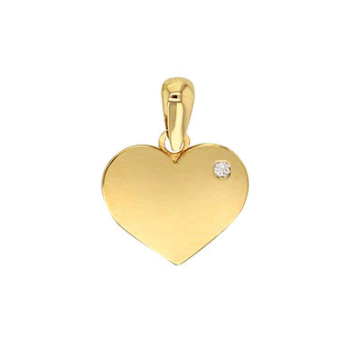 Pendentif coeur or et Oxyde