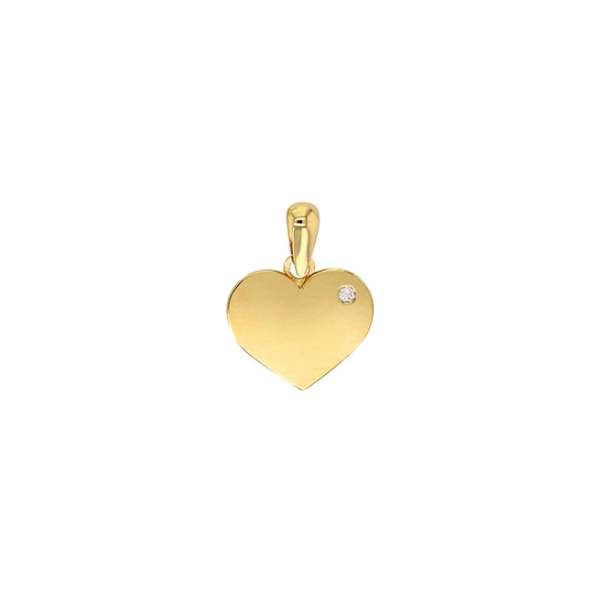 Pendentif coeur or et Oxyde