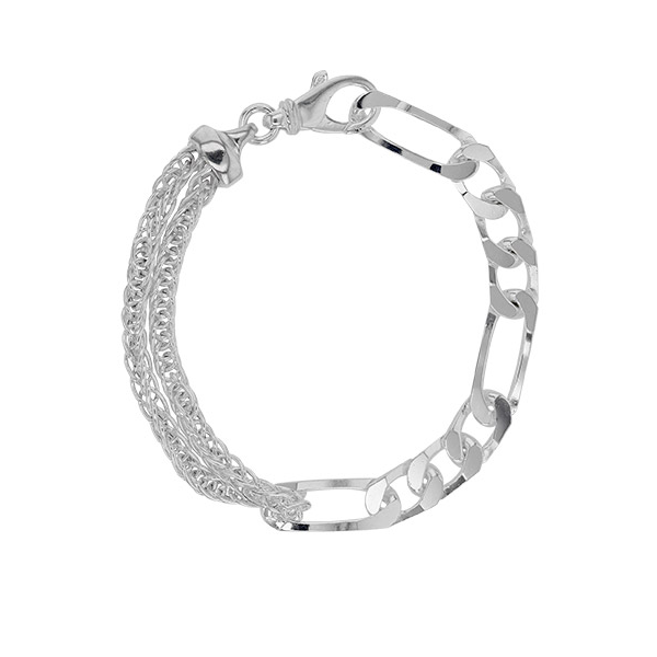 Bracelet Maille Figaro argent 925