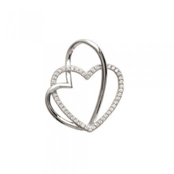 Pendentif Double Coeur