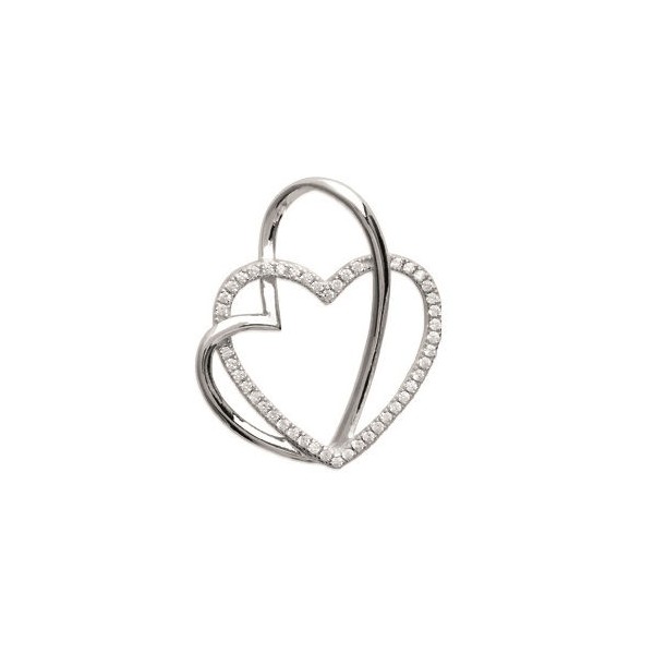 Pendentif Double Coeur