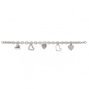 Bracelet Argent avec Coeur