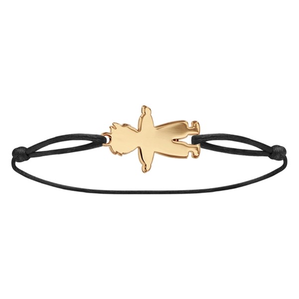 Bracelet silhouette garçon cordon